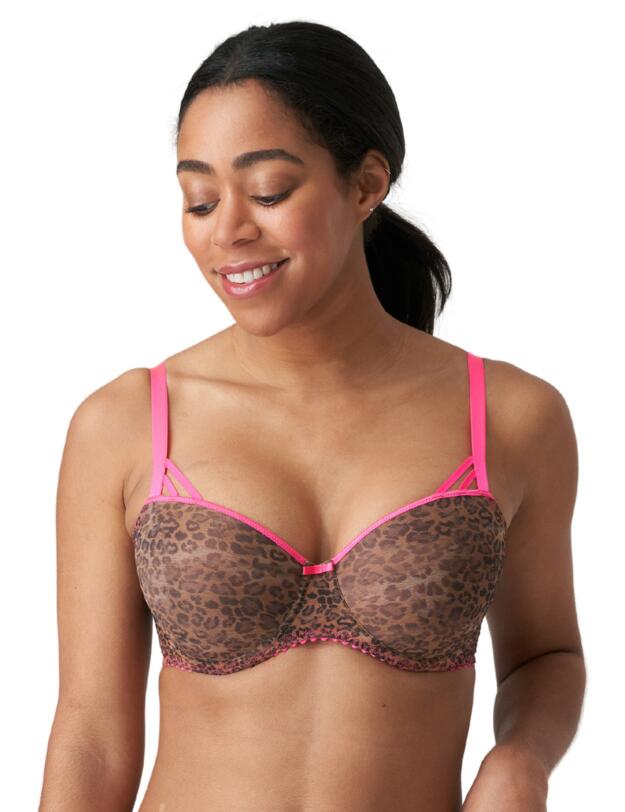 Prima Donna Twist Cafe Plume Padded Balcony Bra Cheetah