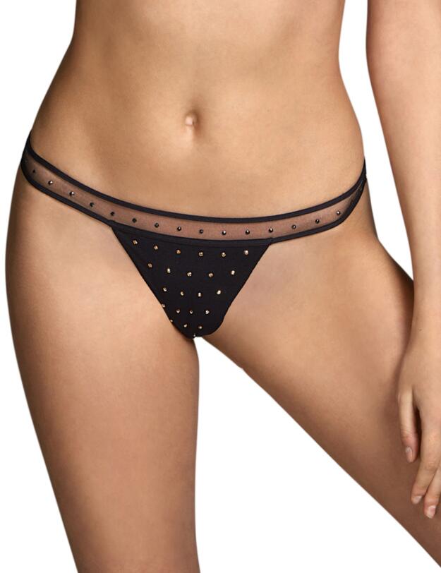 Andres Sarda Switzer Luxury Thong Black
