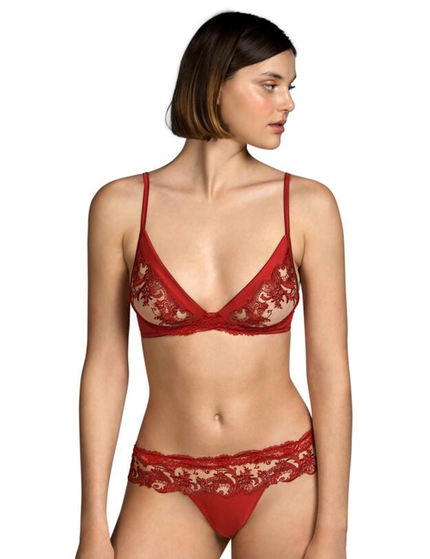 Andres Sarda Cooper Soft Bra Wireless Luxury Red 
