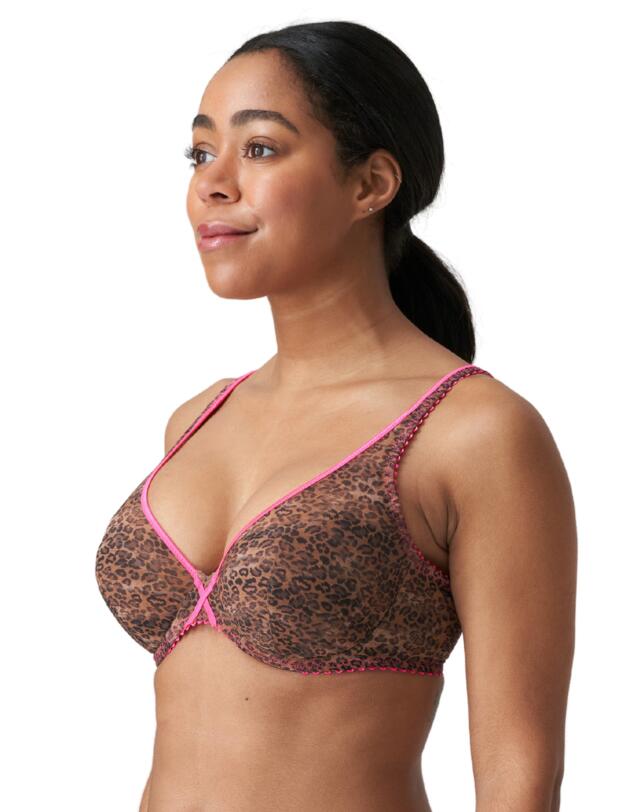 Prima Donna Twist Cafe Plume Plunge Bra  Cheetah