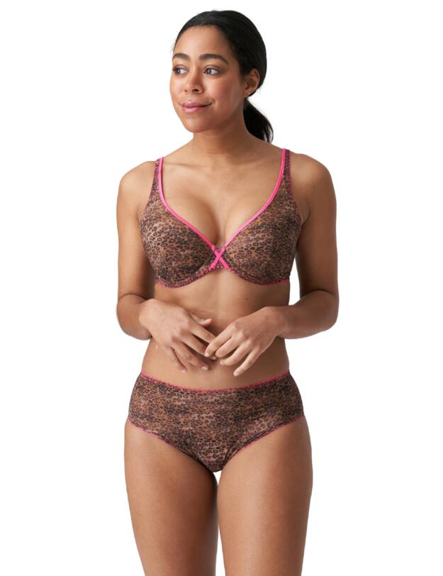 Prima Donna Twist Cafe Plume Plunge Bra  Cheetah