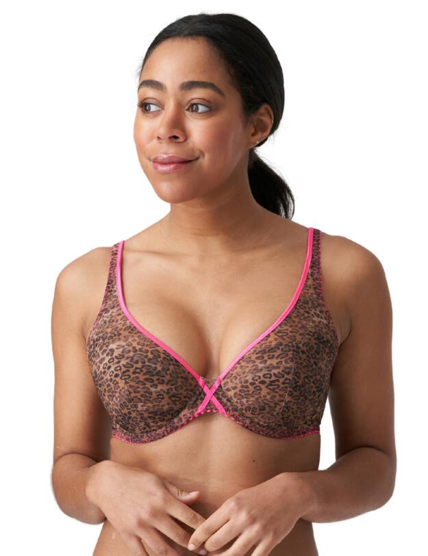 Prima Donna Twist Cafe Plume Plunge Bra  Cheetah