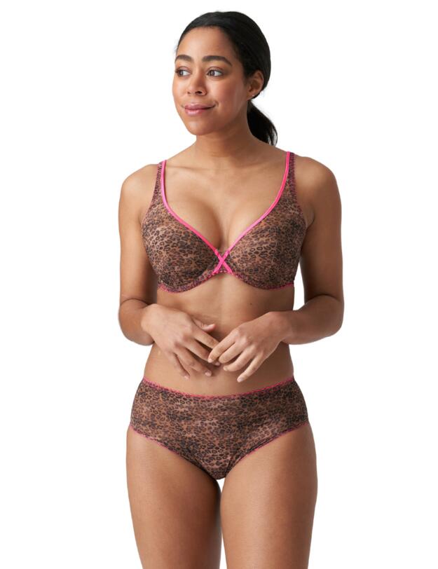 Prima Donna Twist Cafe Plume Full Brief Cheetah