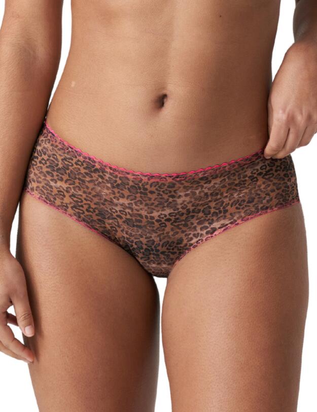 Prima Donna Twist Cafe Plume Hotpant Brief Cheetah