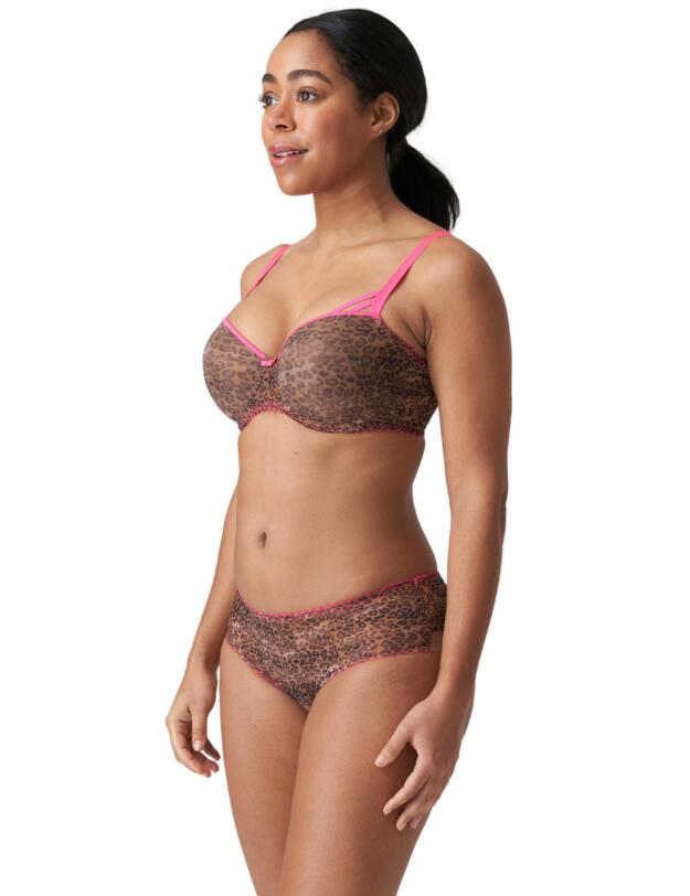 Prima Donna Twist Cafe Plume Hotpant Brief Cheetah
