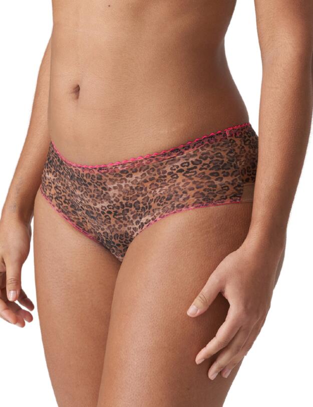 Prima Donna Twist Cafe Plume Hotpant Brief Cheetah