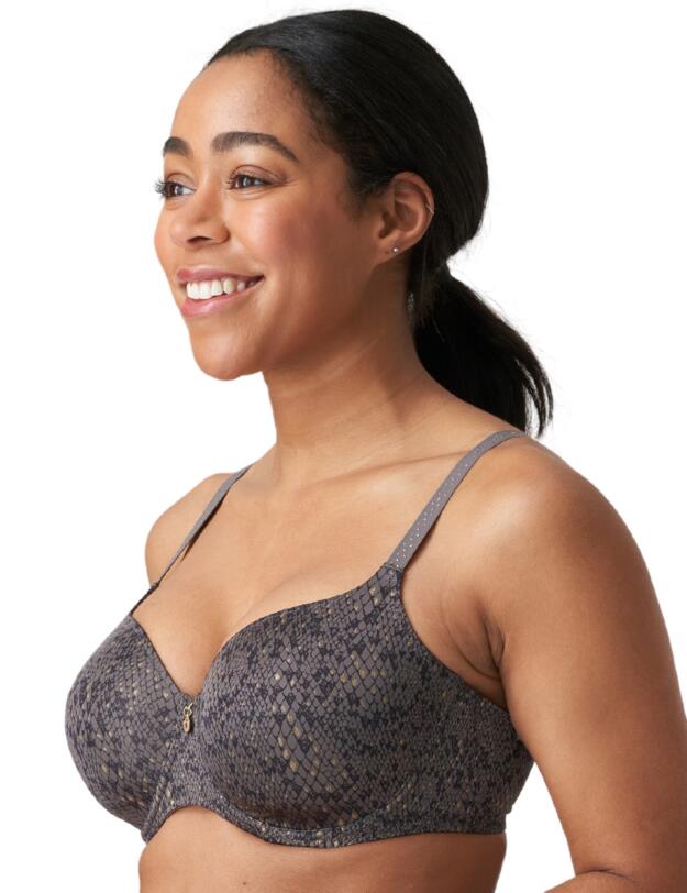 Prima Donna Twist Villemin Padded T Shirt Bra Kitten Grey