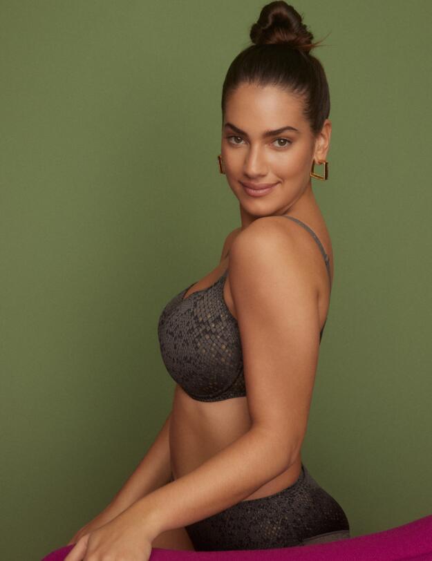 Prima Donna Twist Villemin Padded T Shirt Bra Kitten Grey