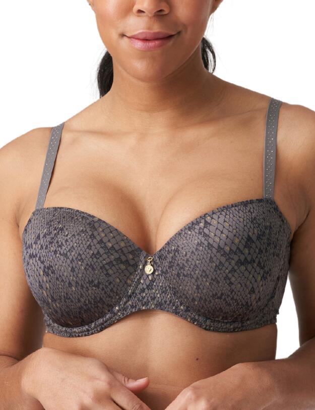 Prima Donna Twist Villemin Padded Balcony Bra Kitten Grey
