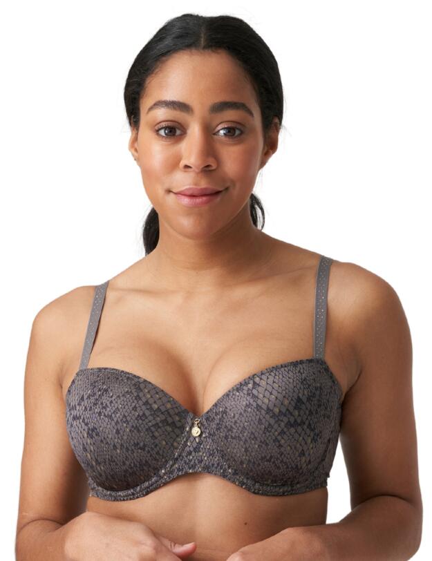 Prima Donna Twist Villemin Padded Balcony Bra Kitten Grey