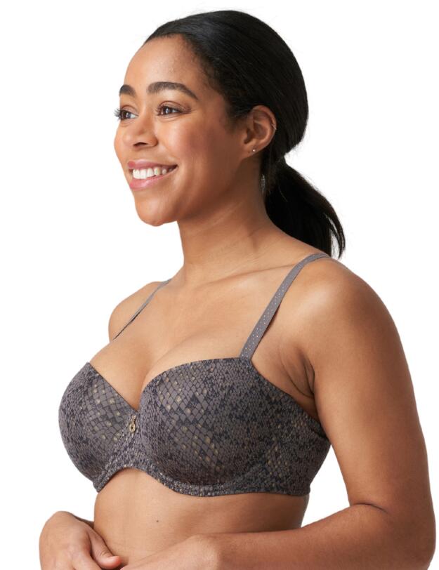 Prima Donna Twist Villemin Padded Balcony Bra Kitten Grey