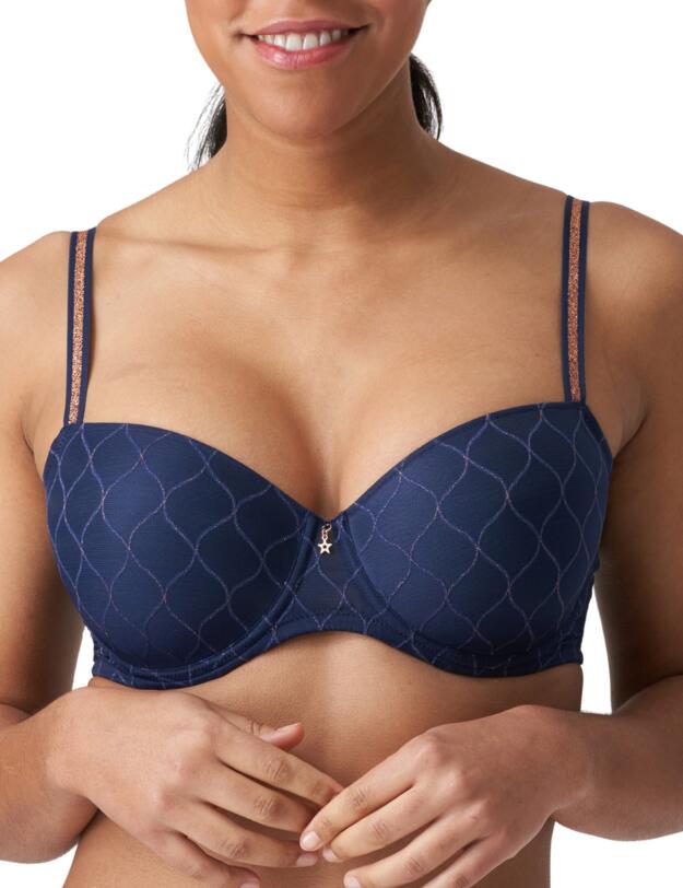  Prima Donna Twist Chryso Padded Balcony Bra Sapphire Blue
