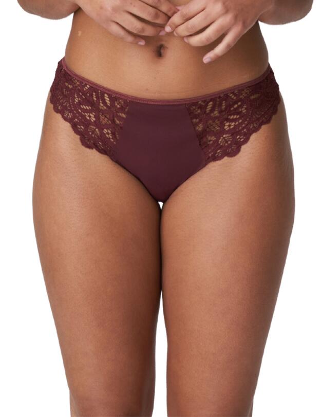 Prima Donna Twist First Night Thong Merlot