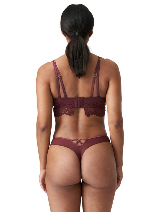Prima Donna Twist First Night Thong Merlot