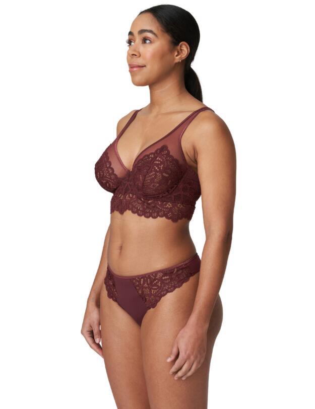 Prima Donna Twist First Night Thong Merlot