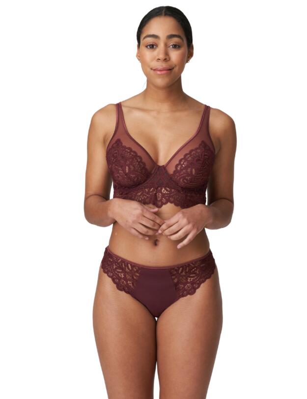 Prima Donna Twist First Night Thong Merlot
