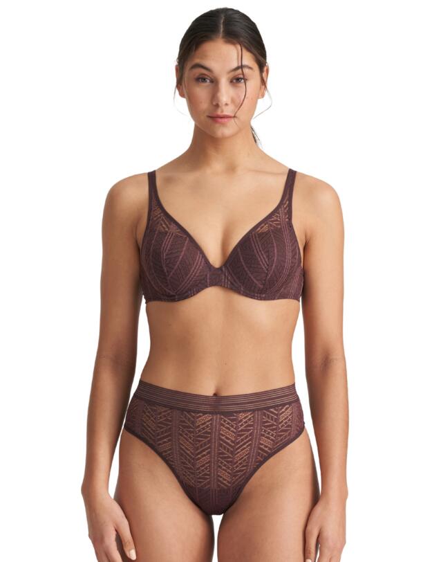 Marie Jo Richard Full Briefs Aubergine