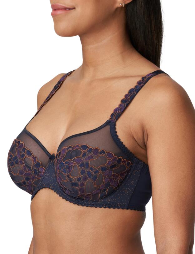 Prima Donna Hyde Park Balcony Bra Velvet Blue