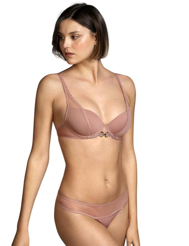 Andres Sarda Switzer Padded Bra - Deep Plunge Victorian Rose 