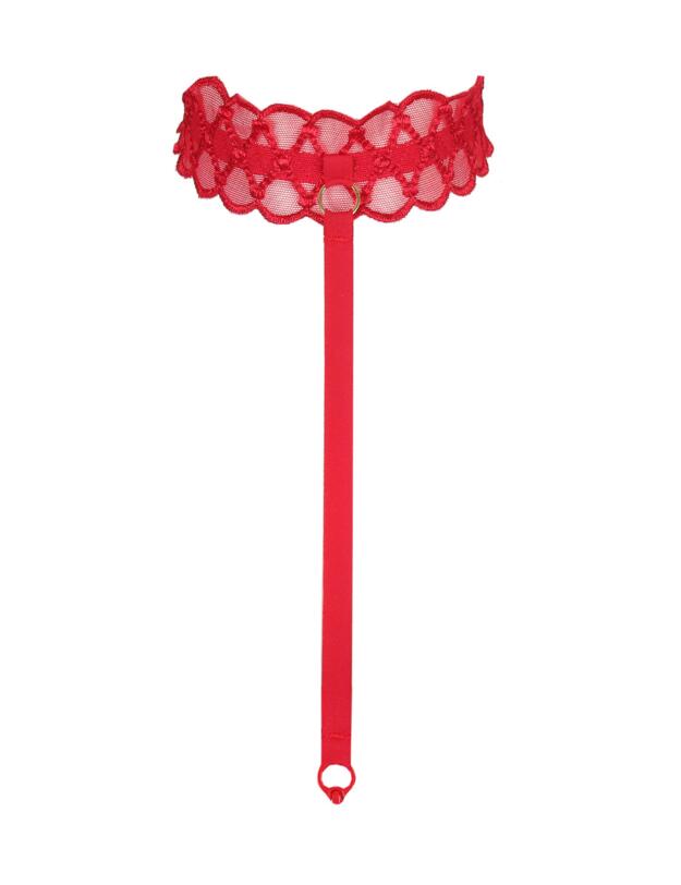 Prima Donna Vya Garter Belt and Choker Set Strawberry Kiss