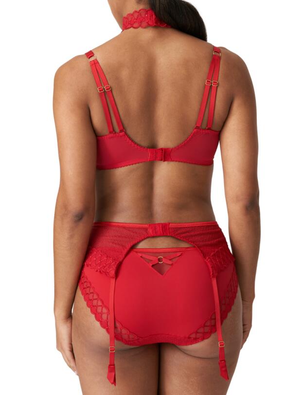 Prima Donna Vya Garter Belt and Choker Set Strawberry Kiss