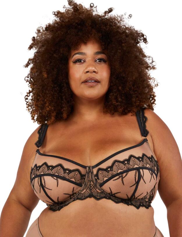 Playful Promises Clara Bra and Harness Set Latte/Black
