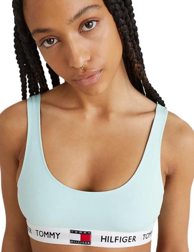Tommy Hilfiger Tommy 85 Cotton Bralette Aqua Glow