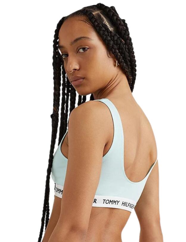 Tommy Hilfiger Tommy 85 Cotton Bralette Aqua Glow