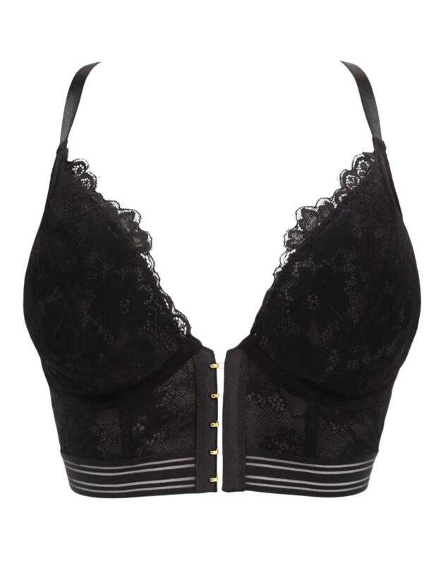 Pour Moi Revolution Front Fastening Bralette Black