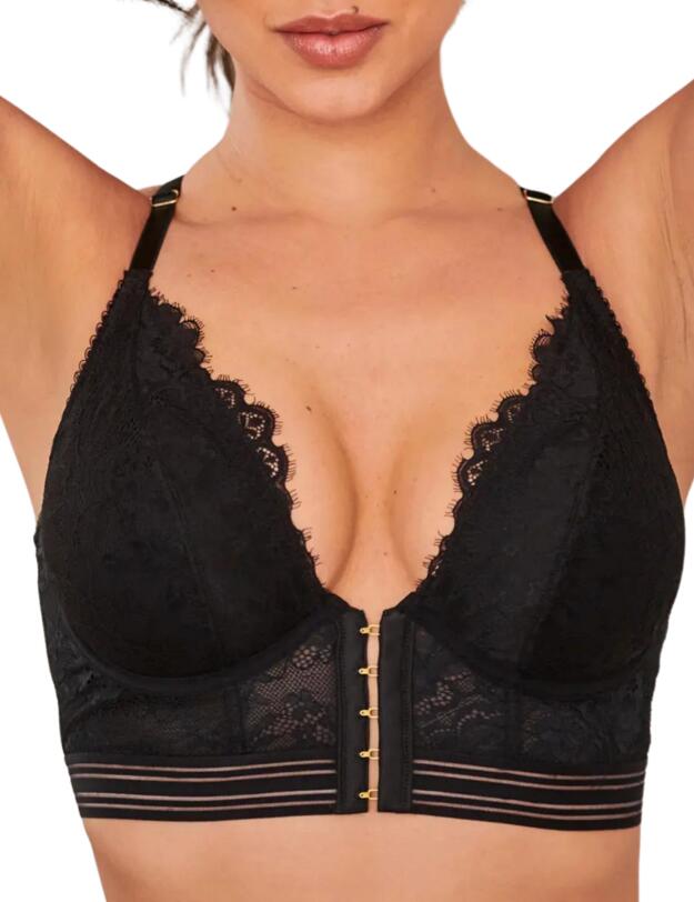 Pour Moi Revolution Front Fastening Bralette Black