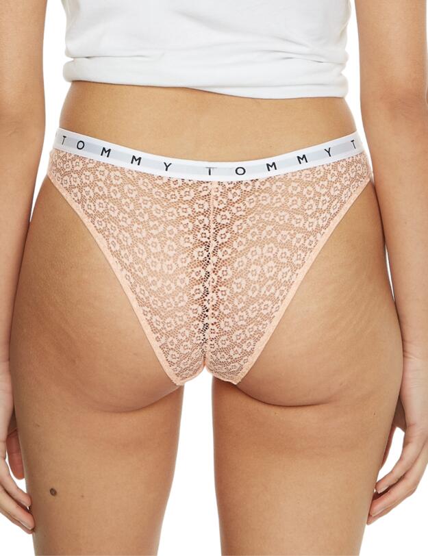 Tommy Hilfiger Tommy Lace 3pk Brazilian Brief Delicate Peach/Hawaii Coral/Is Blue