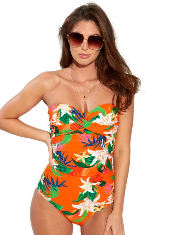  Pour Moi Free Spirit Strapless Control Swimsuit Zest