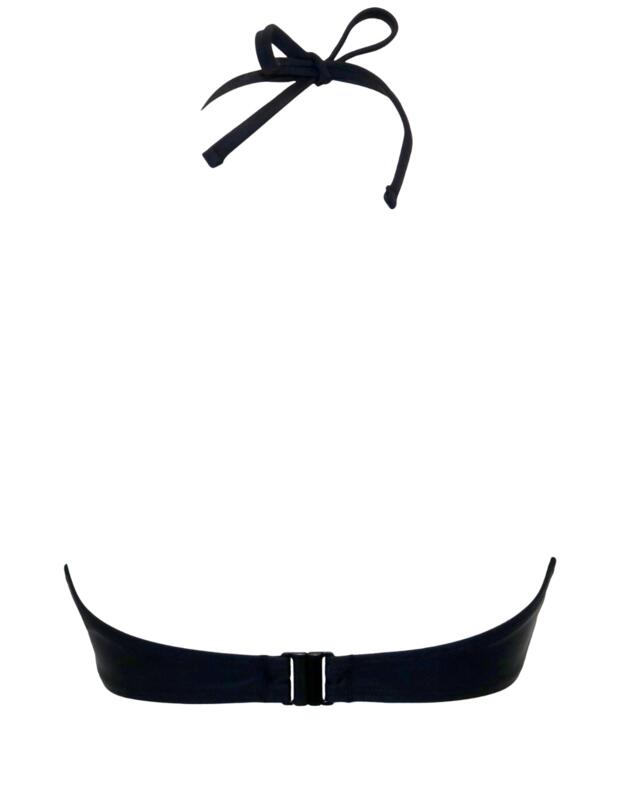 Pour Moi Wild Halterneck Bikini Top Black/Leopard