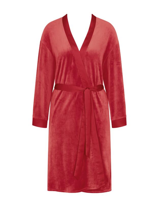 Triumph Robes Velour Robe Mannish Red 