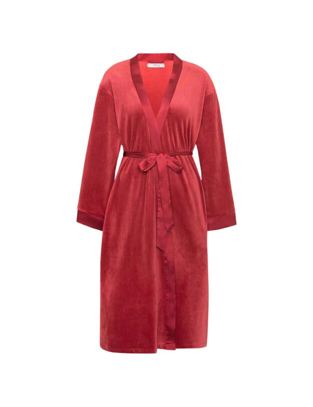 Triumph Robes Velour Robe Mannish Red 