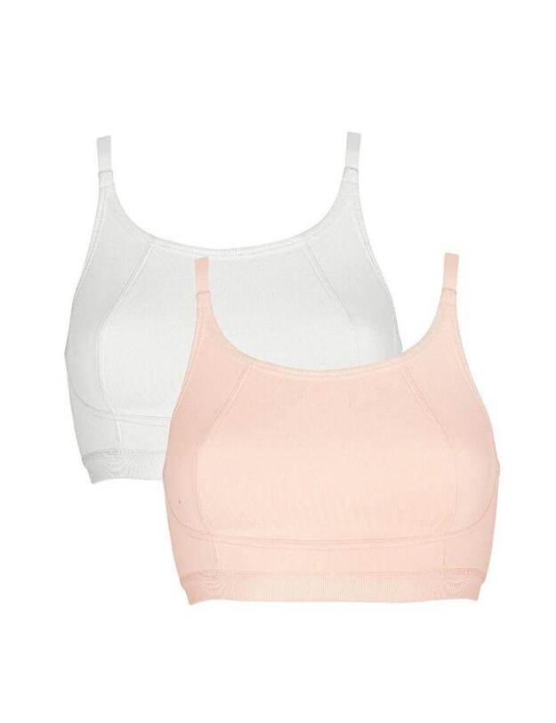 Royce Lola Teen Crop Top Peach and White 