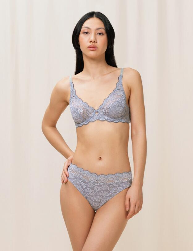 Triumph Amourette 300 Underwired Bra Morandi Grey 