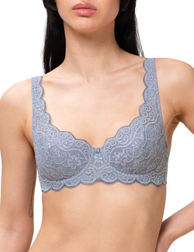 Triumph Amourette 300 Padded Half Cup Bra Morandi Grey