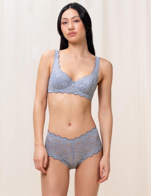 Triumph Amourette 300 Padded Half Cup Bra Morandi Grey