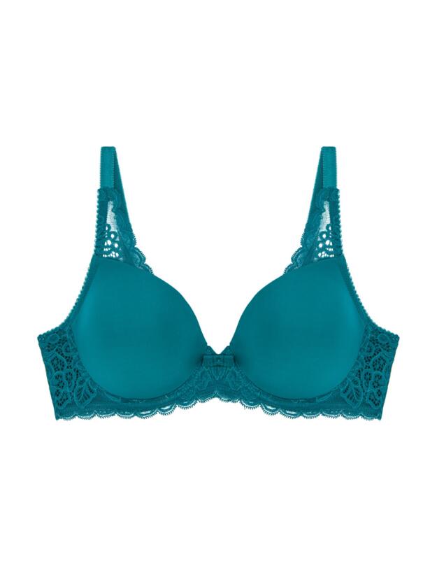 Triumph Amourette Spotlight Underwired Bra Blue Coral