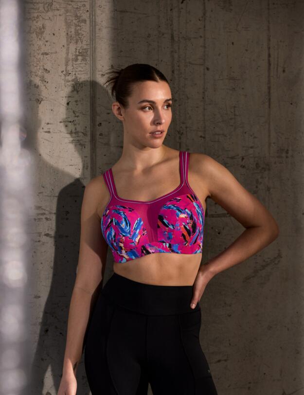 Panache Wired Sports Bra Abstract Orchid