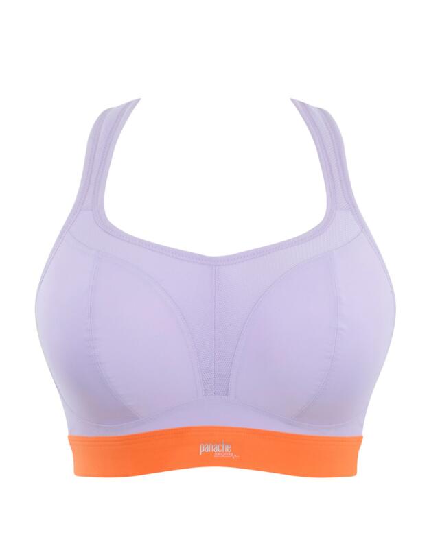 Panache Non-Wired Sports Bra Lilac / Orange