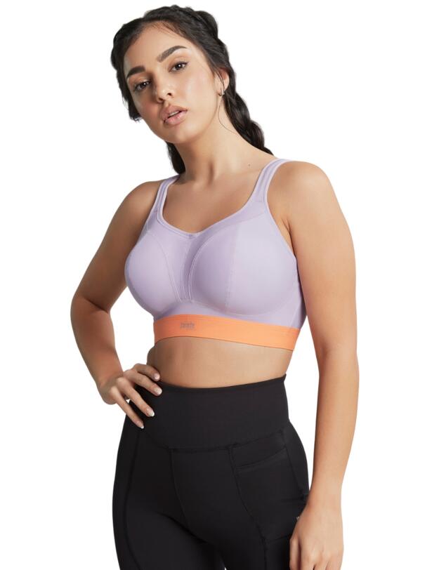 Panache Non-Wired Sports Bra Lilac / Orange