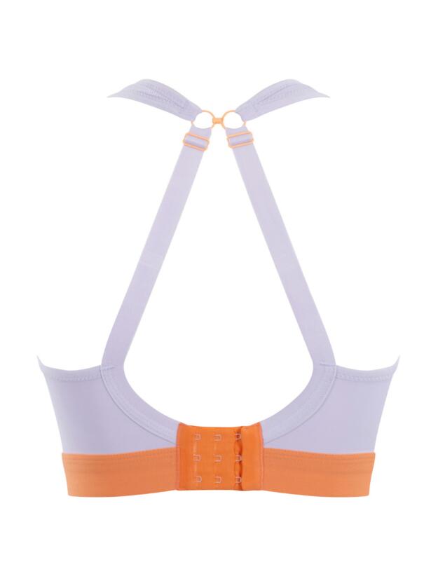 Panache Non-Wired Sports Bra Lilac / Orange