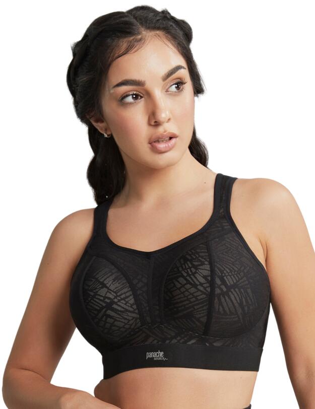 Panache Wireless Sports Bra Black / Latte
