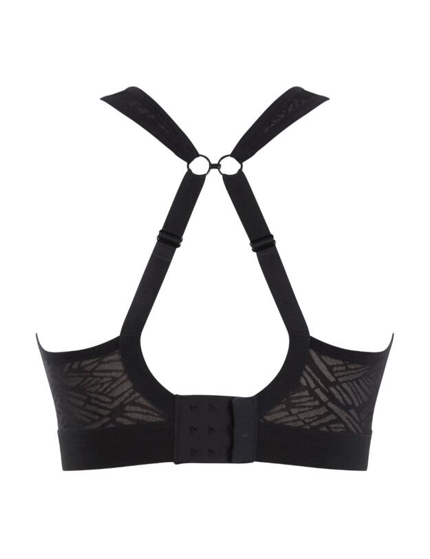 Panache Wireless Sports Bra Black / Latte