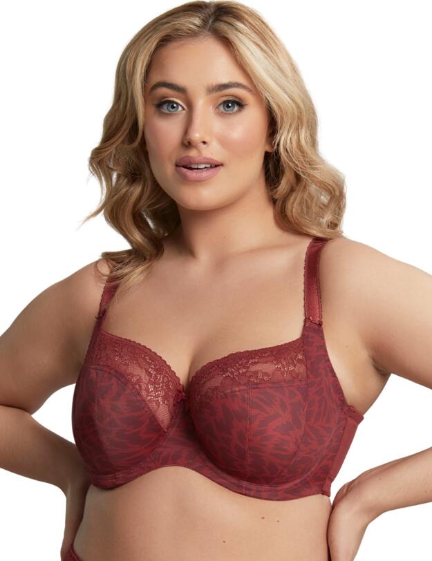 Sculptresse by Panache Chi Chi Balcony Bra Red Animal