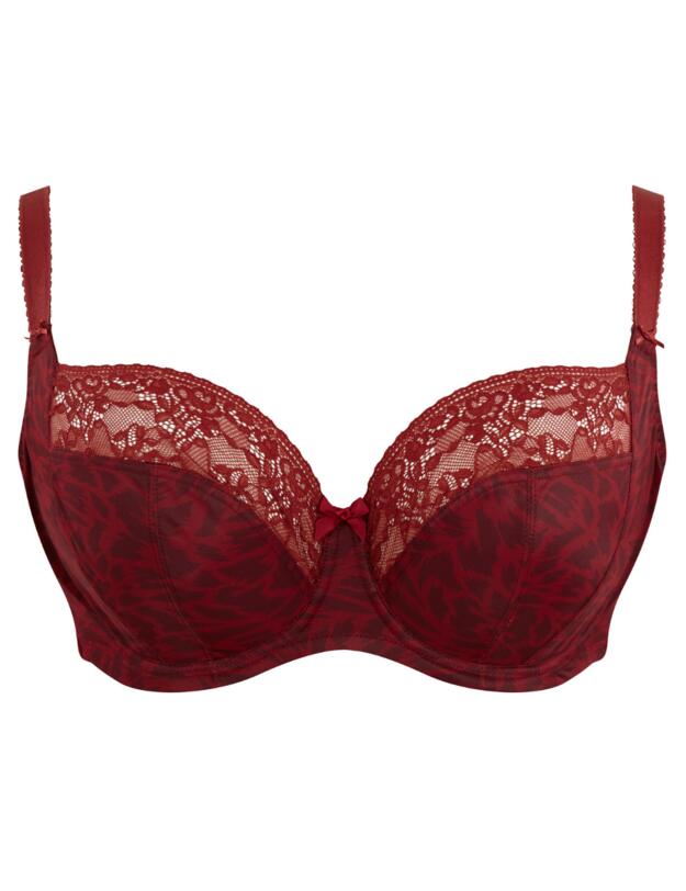 Sculptresse by Panache Chi Chi Balcony Bra Red Animal