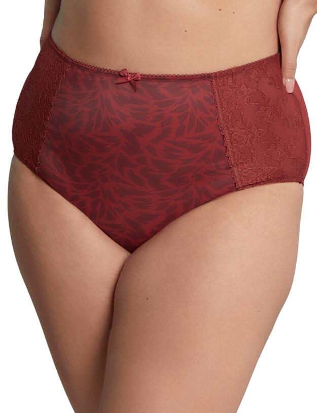 Sculptresse by Panache Chi Chi High Waist Brief  Red Animal