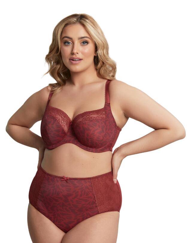 Sculptresse by Panache Chi Chi High Waist Brief  Red Animal